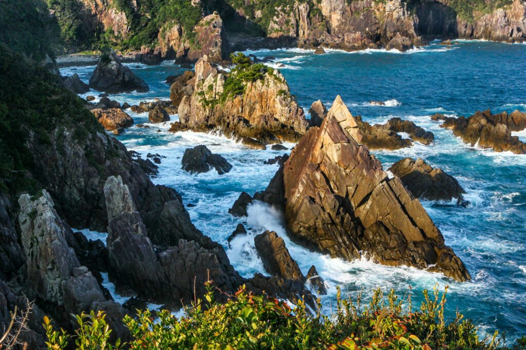 Wild Cliffs and Ocean, Cape Shionomisaki - Japan